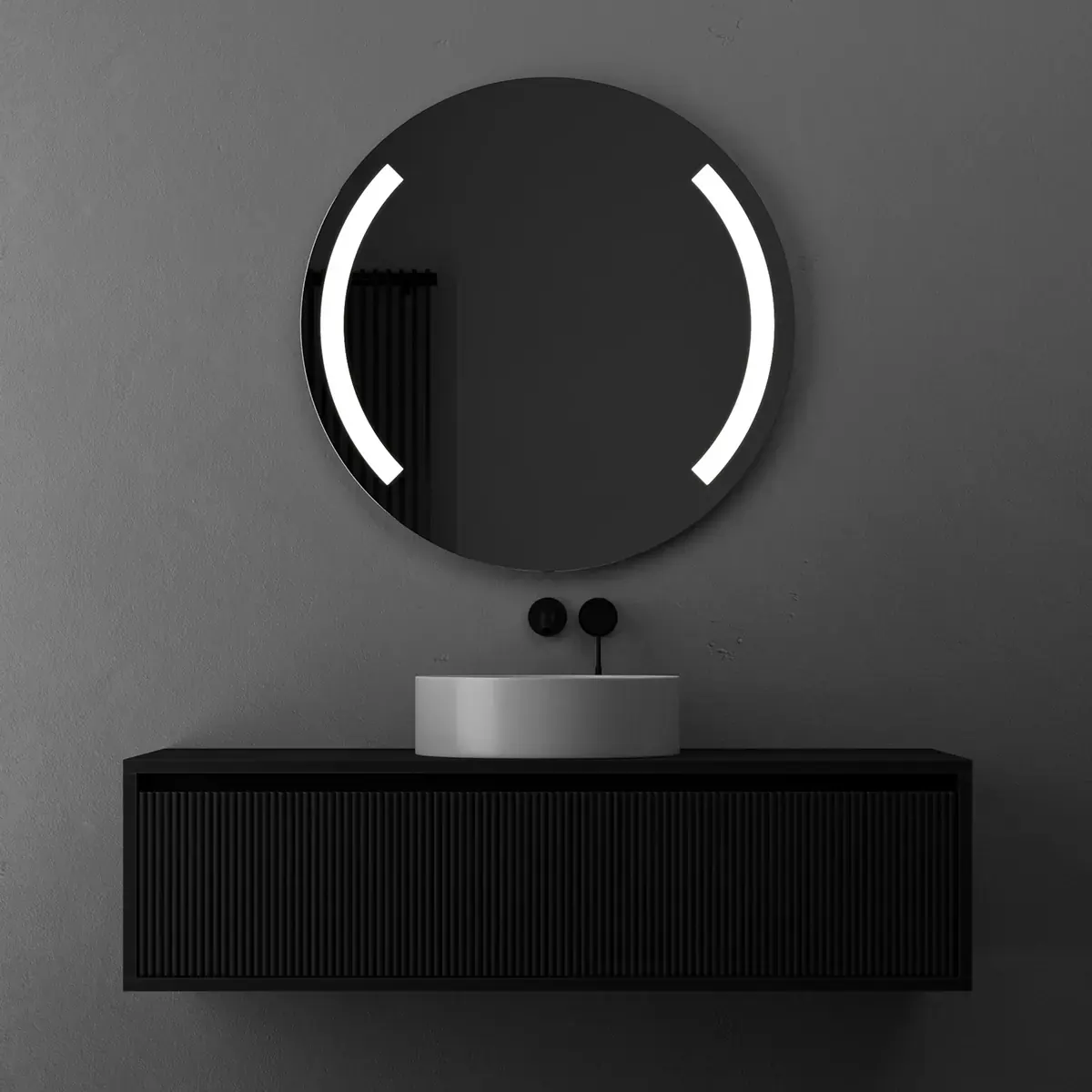 Briz Atol Round — Кругле дзеркало з передньою LED-підсвіткою