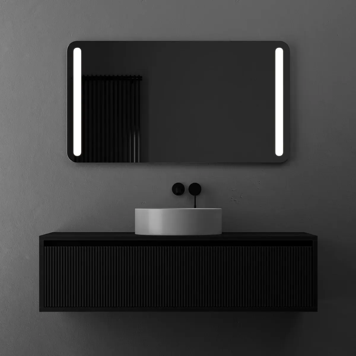 Briz Atol Soft — Дзеркало із заокругленими кутами з передньою LED-підсвіткою