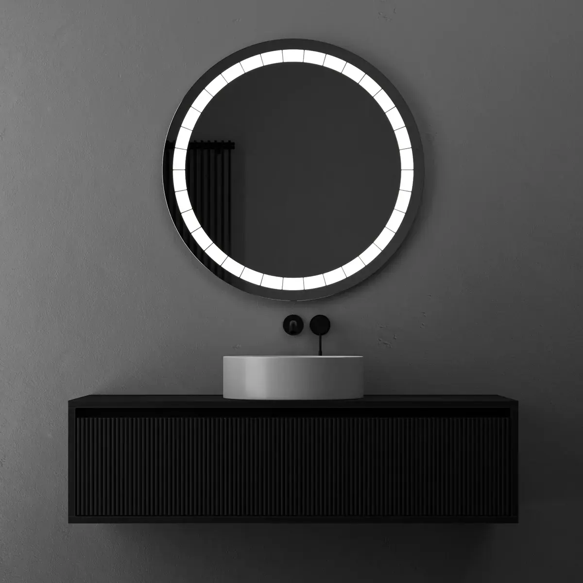 Briz Bukhta Round — Кругле дзеркало з передньою LED-підсвіткою