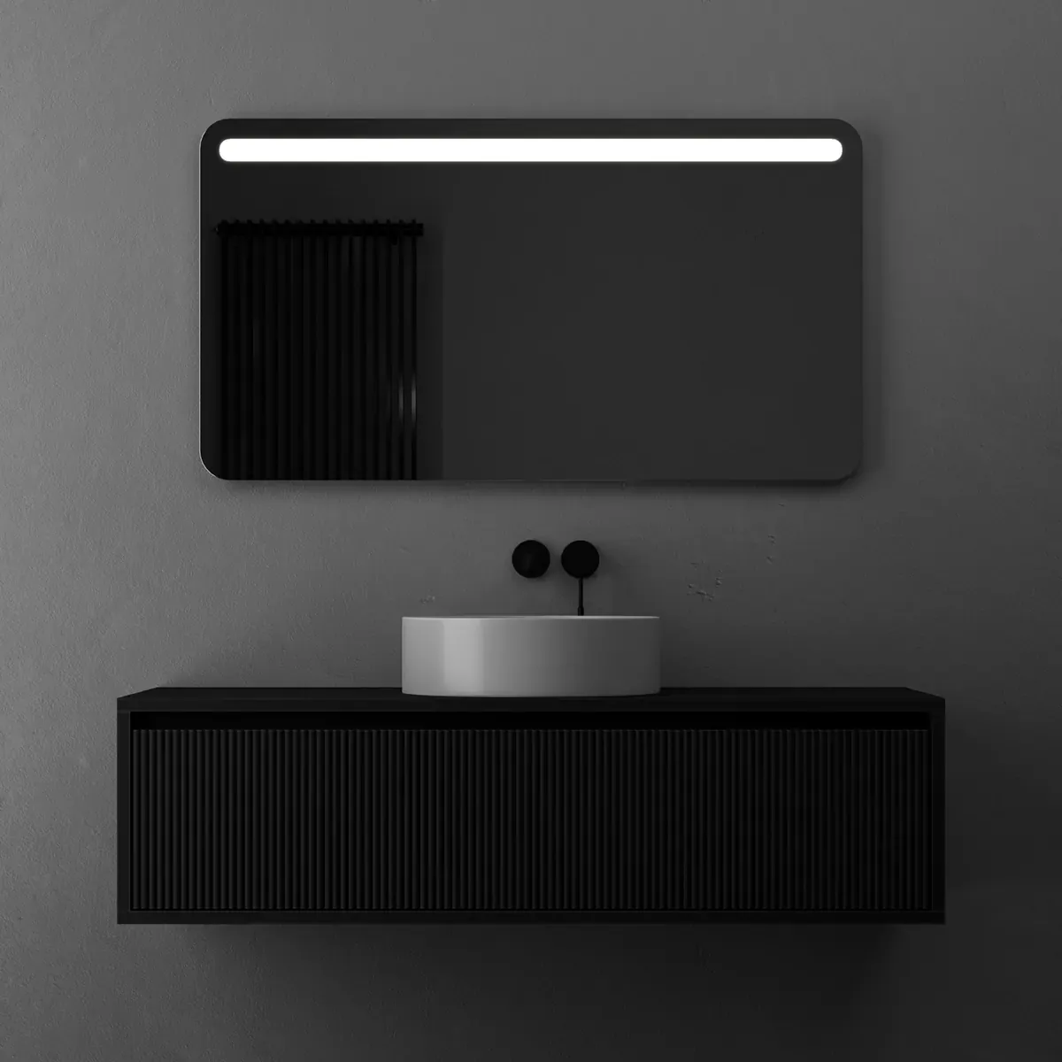 Briz Horyzont Soft — Дзеркало із заокругленими кутами з передньою LED-підсвіткою