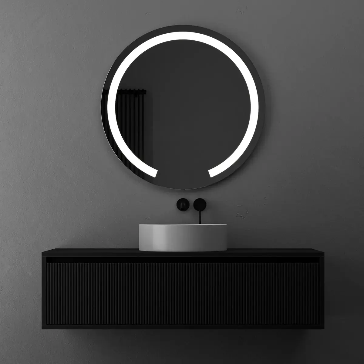Briz Kaskad Round — Кругле дзеркало з передньою LED-підсвіткою