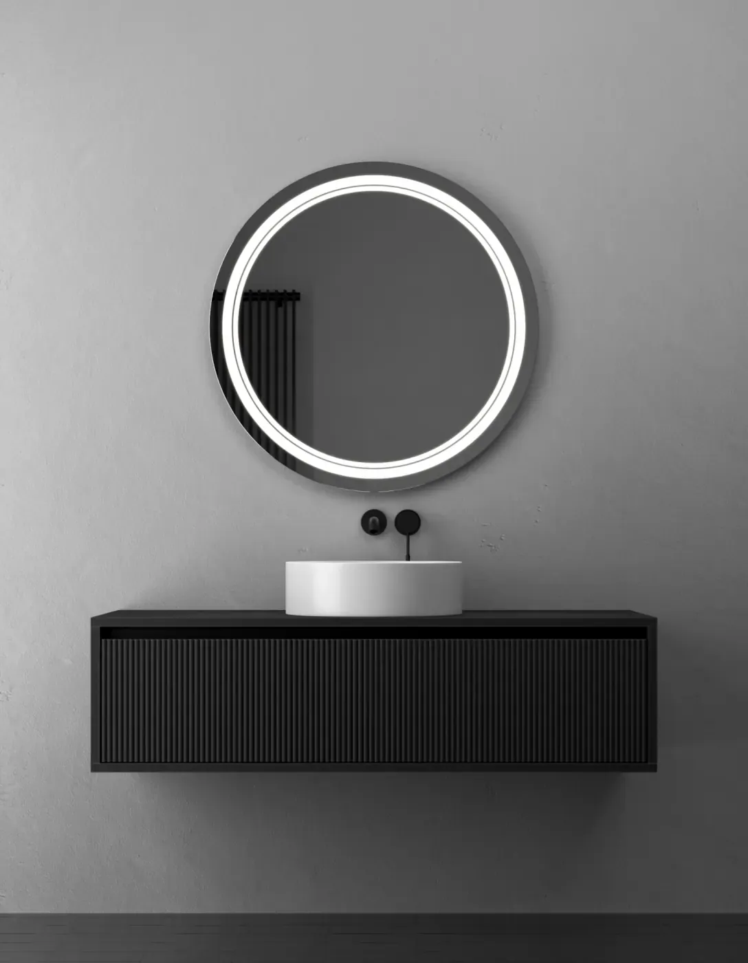 Briz Luna Round — Кругле дзеркало з передньою LED-підсвіткою