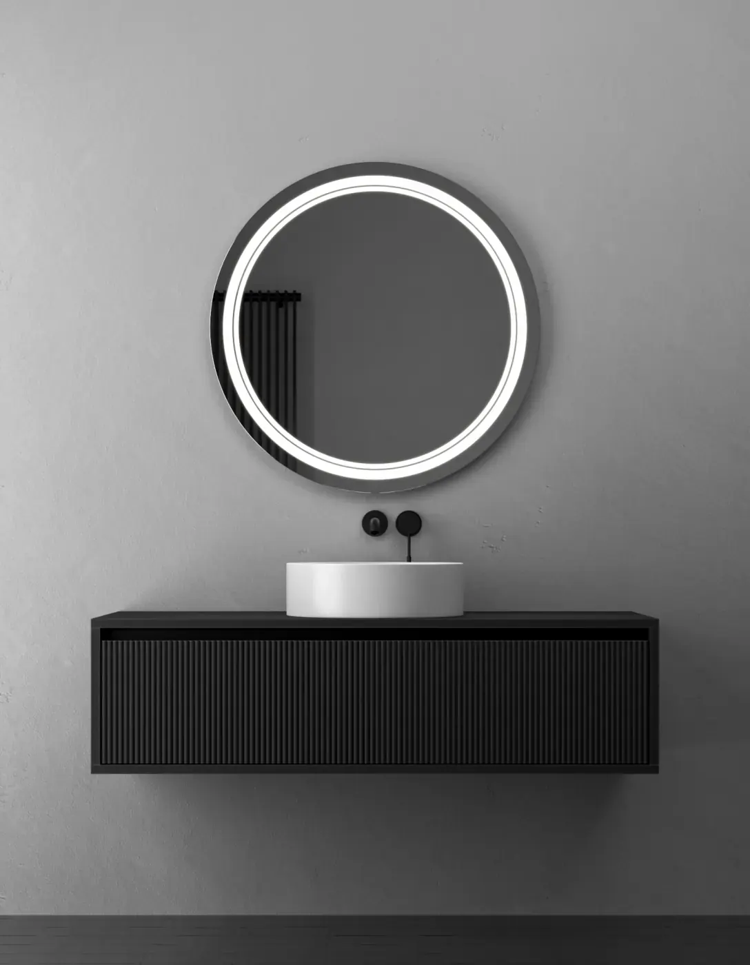 Briz Luna Round — Кругле дзеркало з передньою LED-підсвіткою
