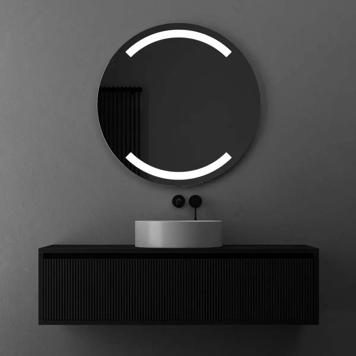 Briz Mayak Round — Кругле дзеркало з передньою LED-підсвіткою