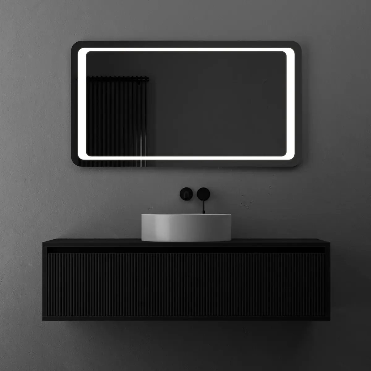 Briz Meduza Soft — Дзеркало із заокругленими кутами з передньою LED-підсвіткою