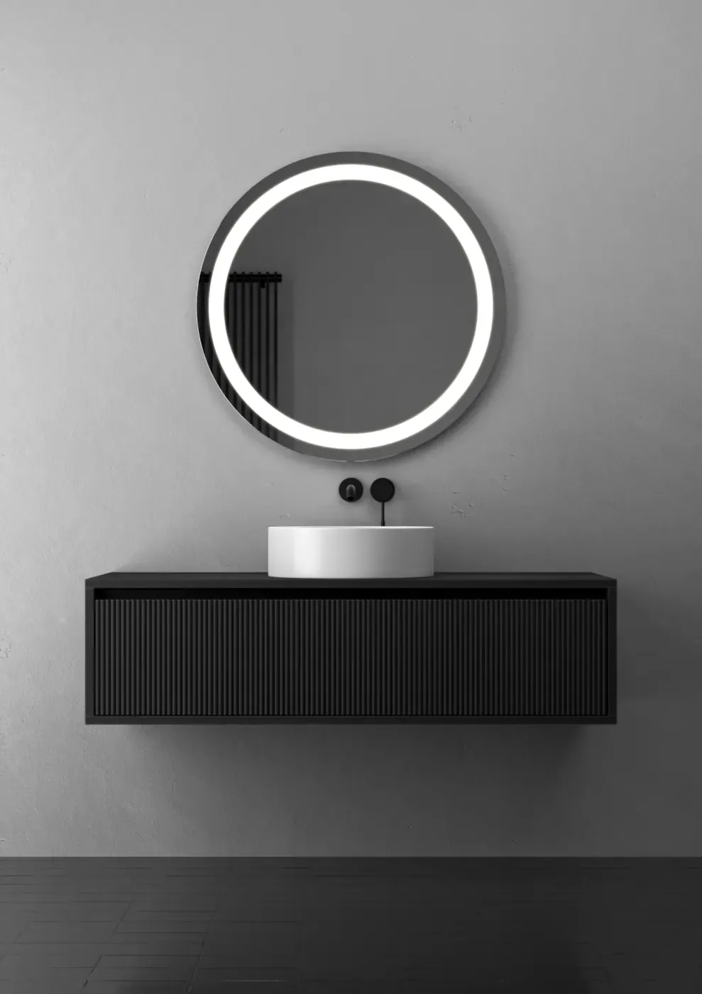 Briz Prybii Round — Кругле дзеркало з передньою LED-підсвіткою