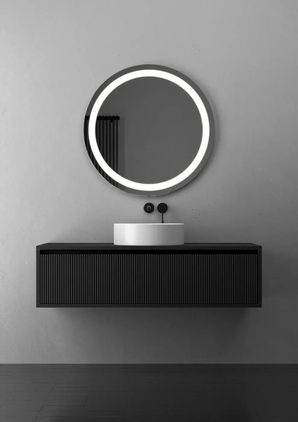 Briz Prybii Round — Кругле дзеркало з передньою LED-підсвіткою