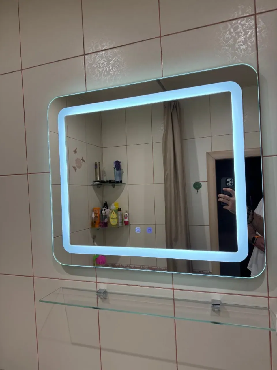 Briz Prybii Soft — Дзеркало із заокругленими кутами з передньою LED-підсвіткою