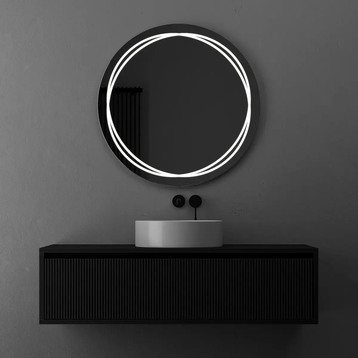 Briz Strum Round — Кругле дзеркало з передньою LED-підсвіткою