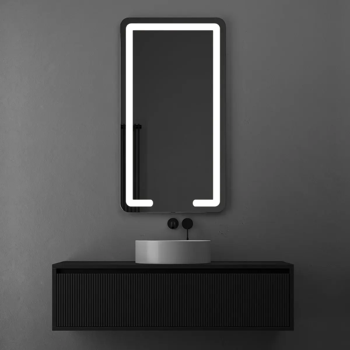 Briz Zatoka Soft — Дзеркало із заокругленими кутами з передньою LED-підсвіткою