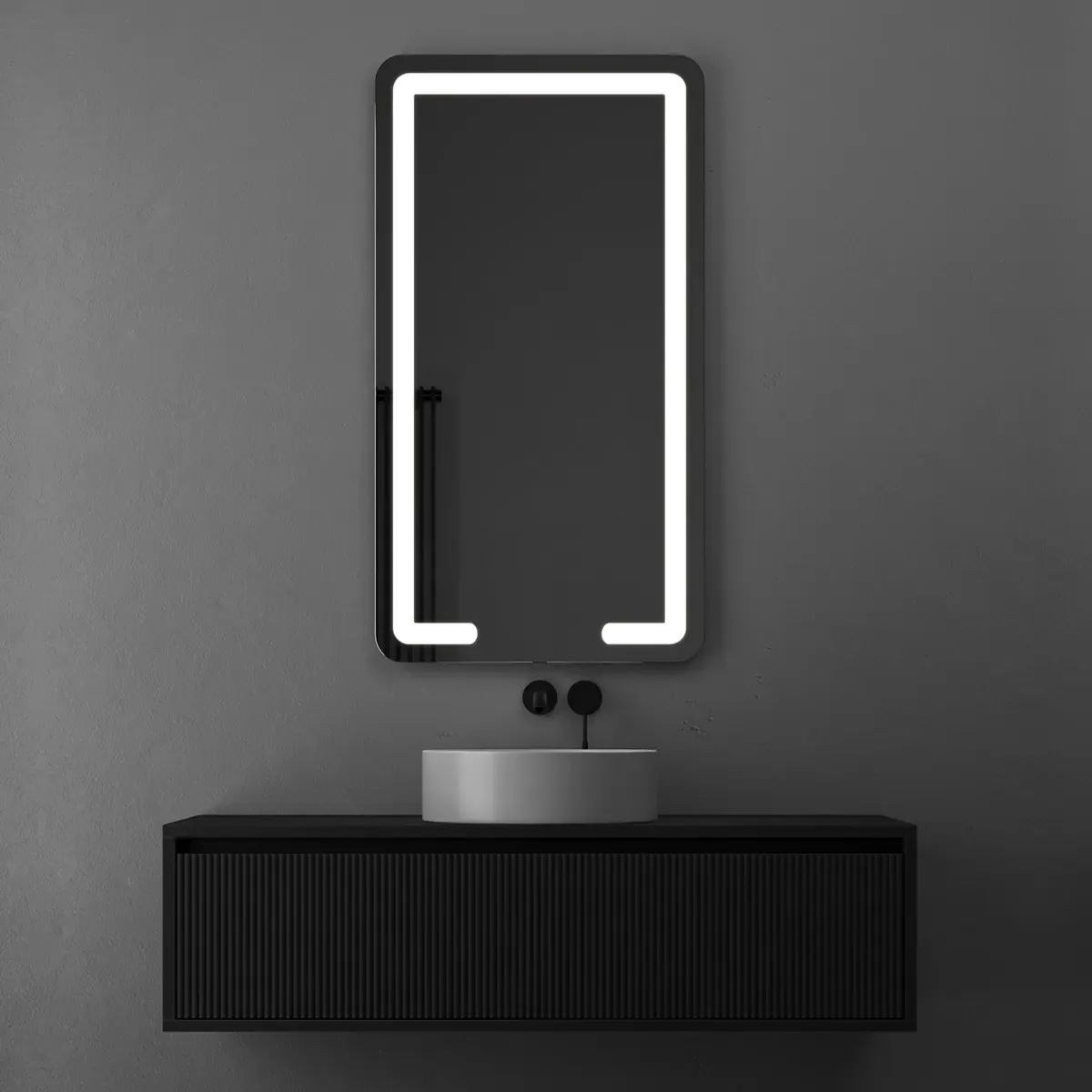 Briz Zatoka Soft — Дзеркало із заокругленими кутами з передньою LED-підсвіткою