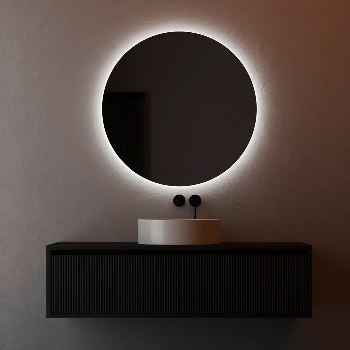 Laguna Round — Кругле дзеркало з фоновою LED-підсвіткою
